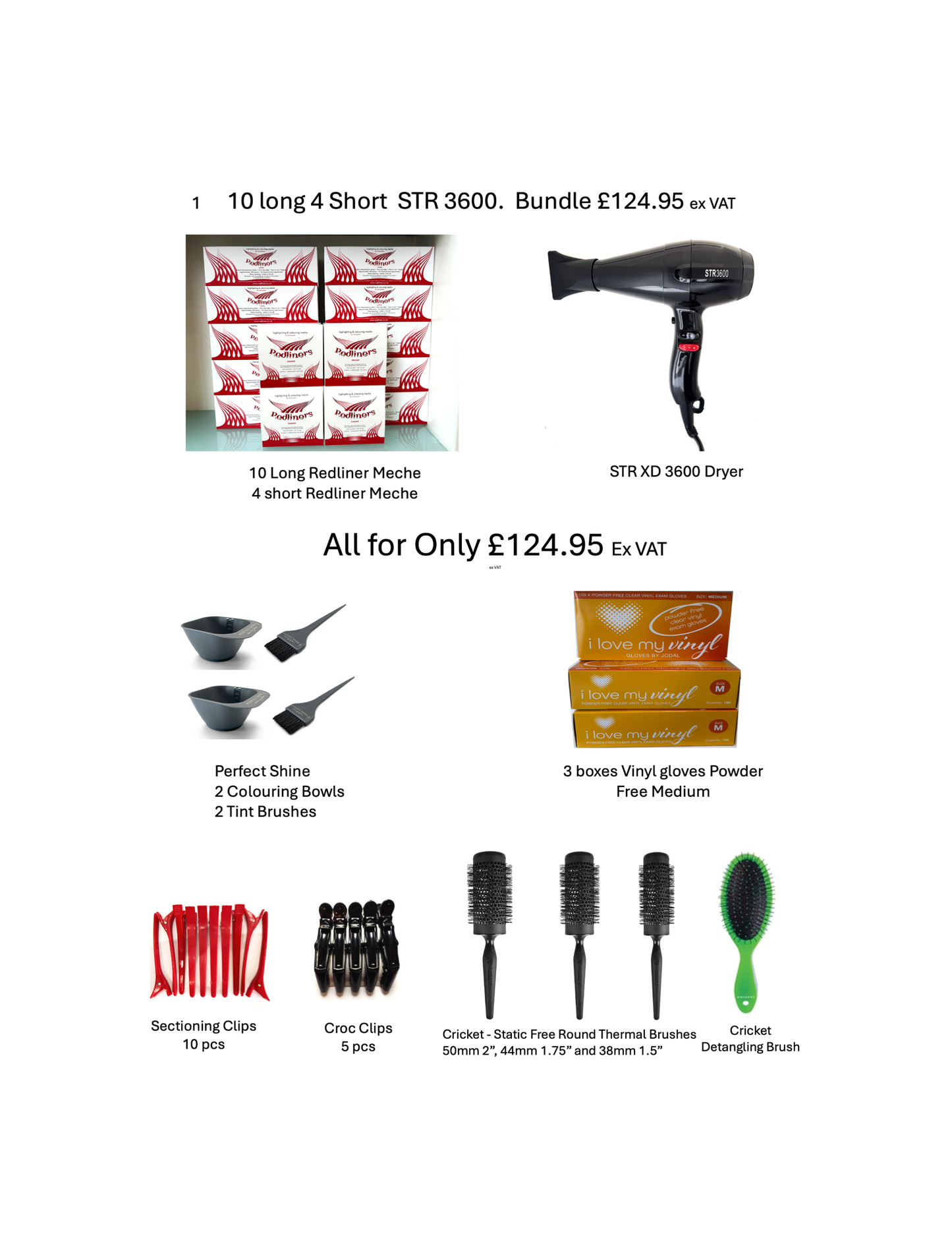Long & Short Meche, STR XD 3600 Dryer + More