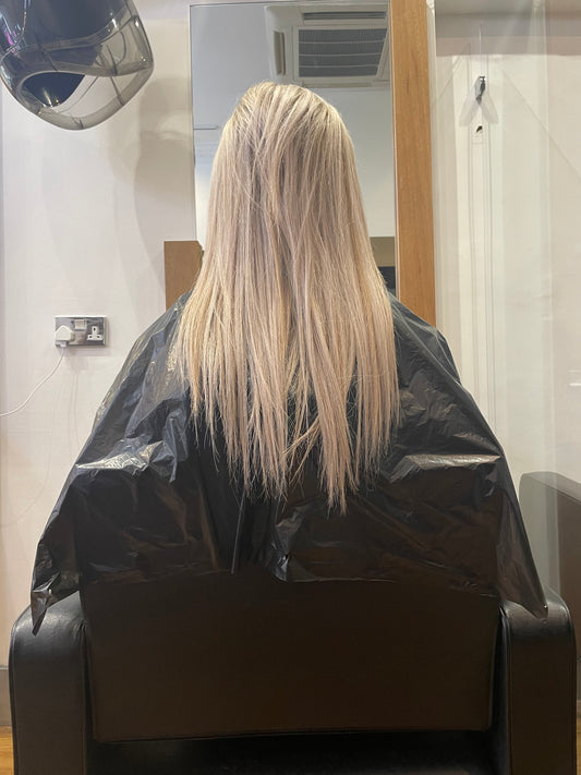 BLACK DISPOSABLE POLY CAPES - 1 Pack (each pack contains 100 capes)