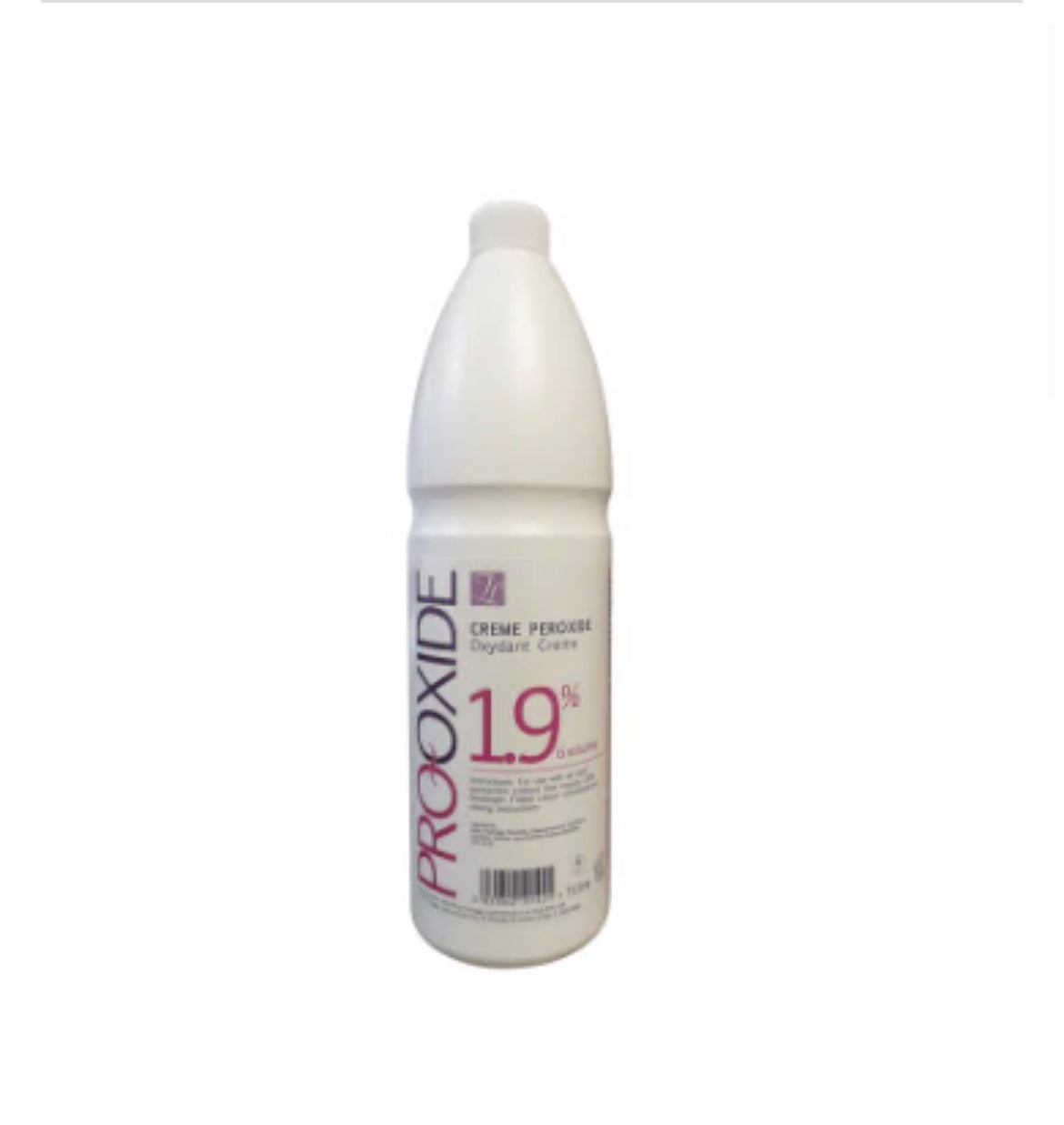 1.9% Pro Oxide Universal Cream Developer 6 volume peroxide 1litre