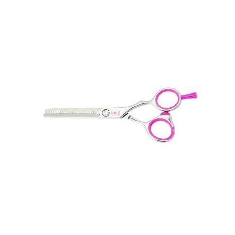DMI 5.5" - Offset Fuchsia Thinning Hairdressing Scissors