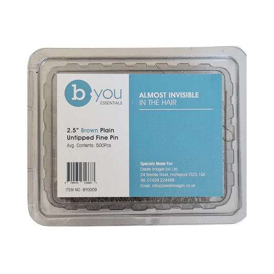 B.you 2.5" Brown plain pin box box of 500pcs