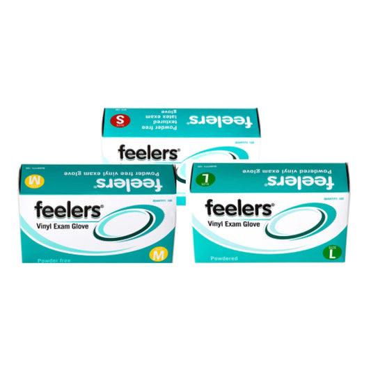 Disposable Vinyl Gloves, powder free.(100pcs per box) (£2.92 per box Ex VAT)