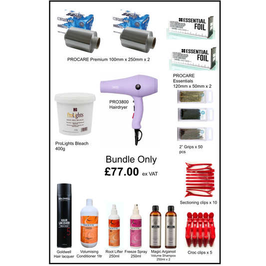 Lilac PRO3800 Hairdryer & Foils Bundle