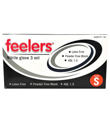 Feelers Small Nitrile Gloves Black
