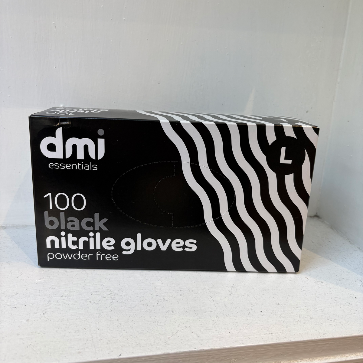 DMI Large Nitrile Gloves Black
